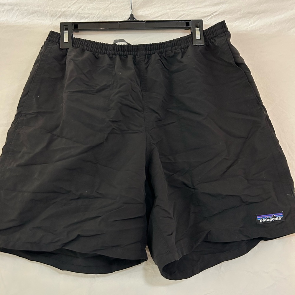 Patagonia Black Baggies 7” Shorts